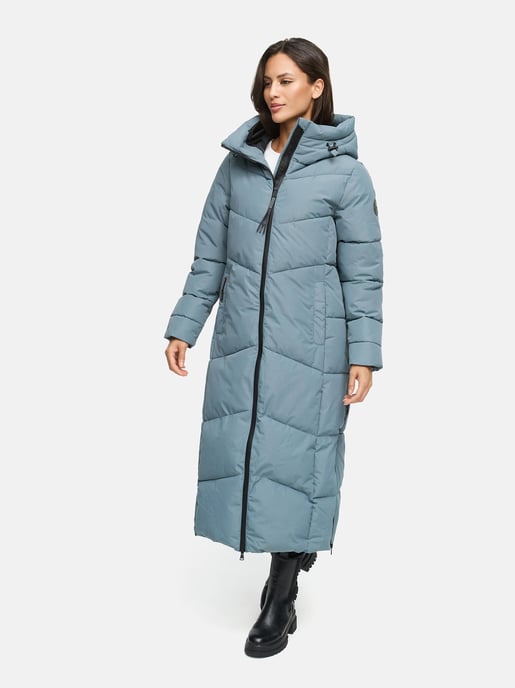 Marikoo women’s quilted coat Firella with hood & two-way zipper - Image 6