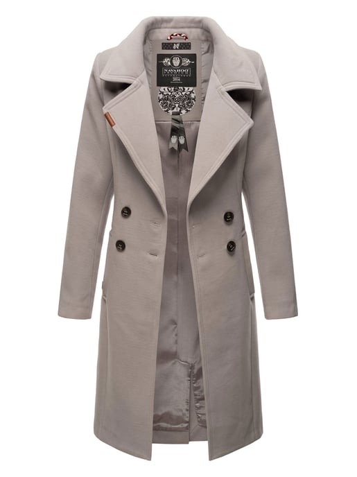 Navahoo Dames Trenchcoat Wooly – Premium Wintermantel met Elegante Pasvorm - Image 2