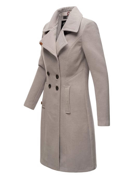 Navahoo Dames Trenchcoat Wooly – Premium Wintermantel met Elegante Pasvorm - Image 3