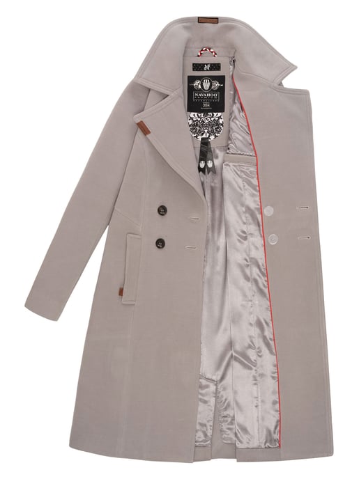 Navahoo Dames Trenchcoat Wooly – Premium Wintermantel met Elegante Pasvorm - Image 6