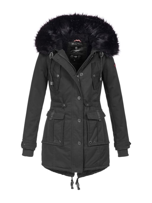 Navahoo Women’s Winter Jacket Luluna – With Teddy Fleece & Detachable Faux Fur Collar - Image 1