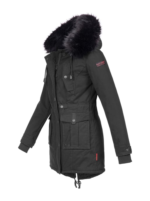 Navahoo Women’s Winter Jacket Luluna – With Teddy Fleece & Detachable Faux Fur Collar - Image 2
