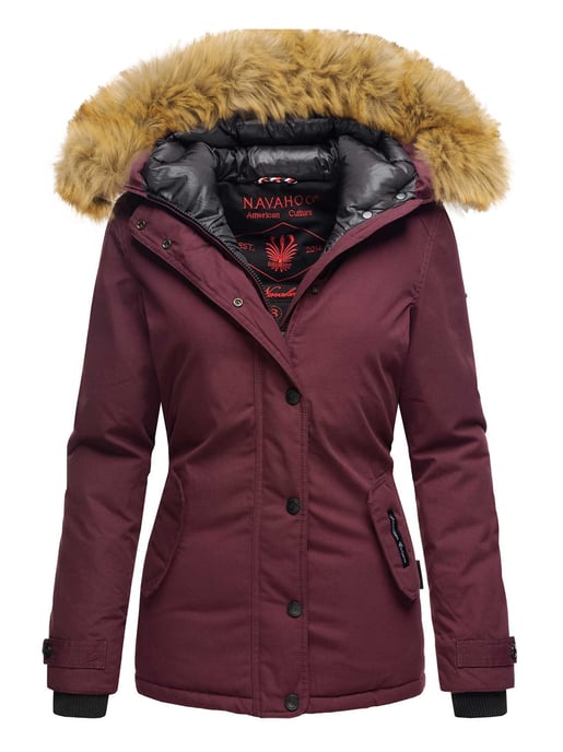 Navahoo Women’s Winter Jacket Laura – Warm, Stylish & With Detachable Faux Fur Collar - Image 1