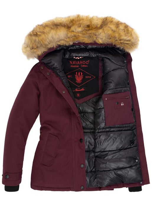 Navahoo Dames Winterjas Laura – Warm, Stijlvol & Met Afneembare Bontkraag - Image 4
