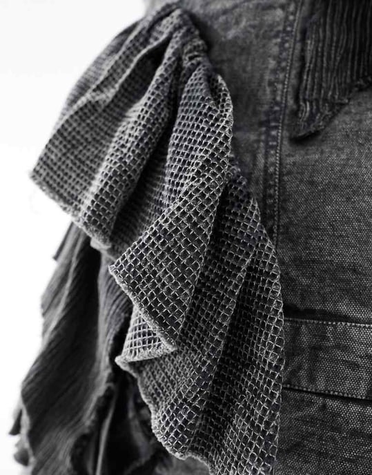 Reclaimed Vintage – Limited Edition – Mörkgrön miniklänning med skarvar - Image 2
