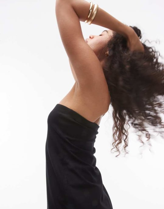 Topshop – Svart bandeau-miniklänning - Image 3