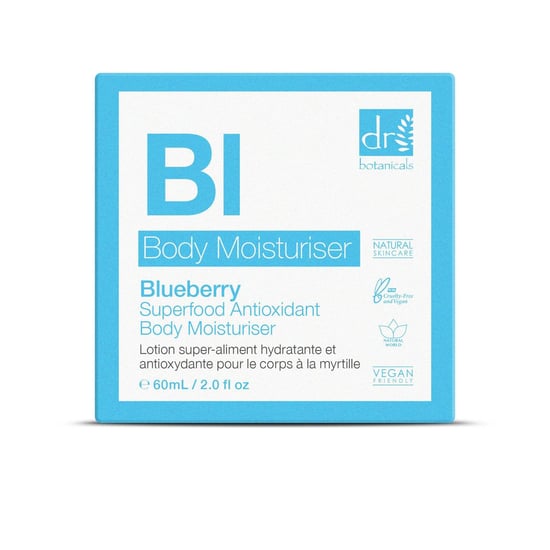Dr Botanicals Blueberry Superfood Antioxidant Body Moisturiser 60ml - Image 3