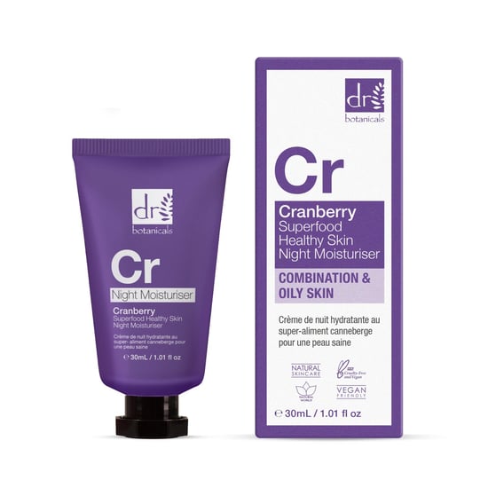 Dr Botanicals Cranberry Superfood Gezonde Huid Nachtcrème 30ml - Image 2