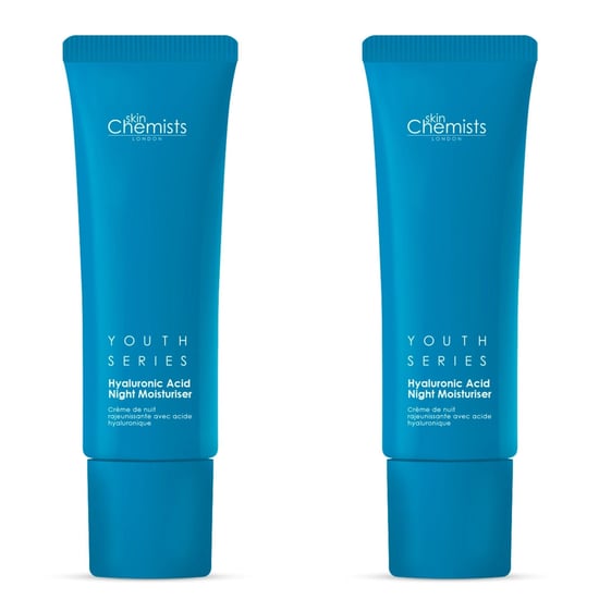skinChemists Jeugdserie 1% Hyaluronzuur Nachtcrème 50ml x 2 Duo-pakket - Image 1