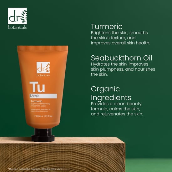 Dr Botanicals Advanced Turmeric Superfood Restoring Treatment Mask 30ml - Image 6