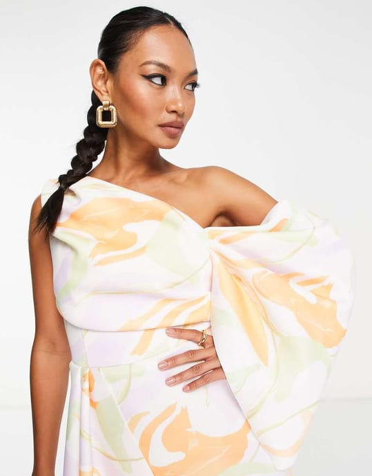 ASOS DESIGN – Midiklänning med volangdetalj och rutigt mönster - Image 3