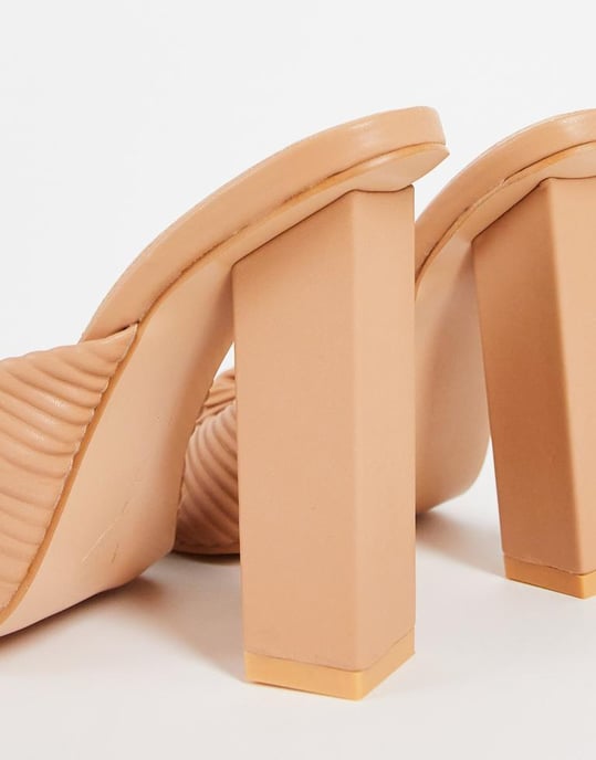 Public Desire – Wide Fit Beachbabe – Neonrosa plattformsandaler med bred passform - Image 3