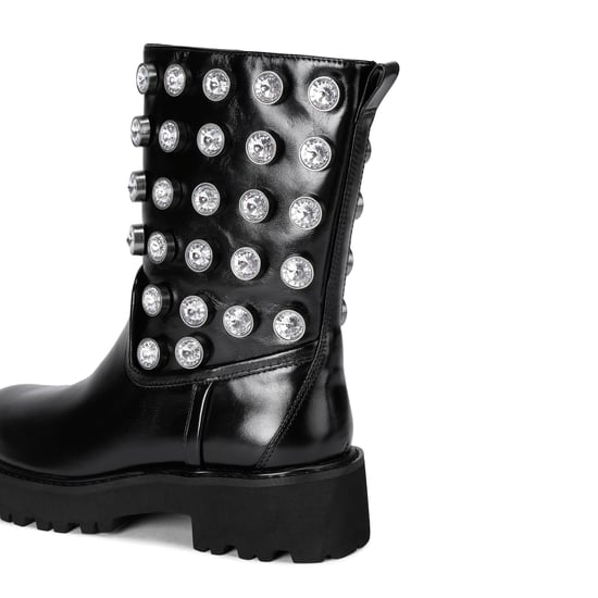 Kurt Geiger London Leather Octavia Stud Casual Boots - Image 3