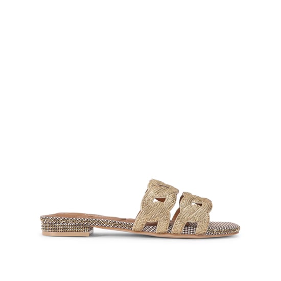 Kurt Geiger London Crystal Chain Flat Sdl Sandals - Image 1