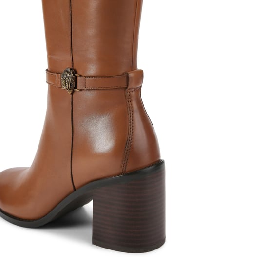Kurt Geiger London Leather Shoreditch Block Knee B Boots - Image 4
