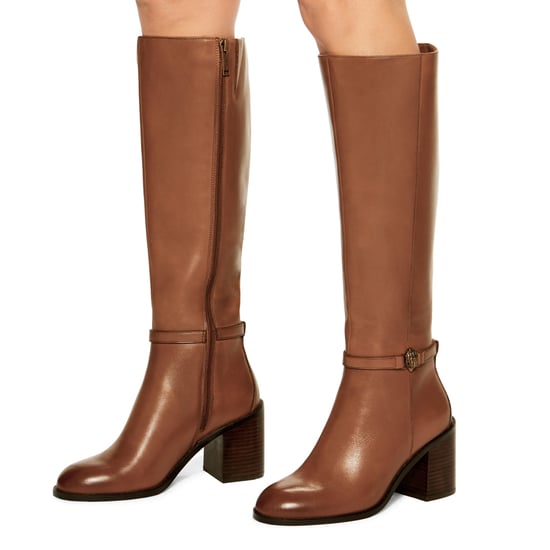 Kurt Geiger London Leather Shoreditch Block Knee B Boots - Image 5