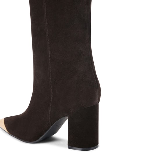 Kurt Geiger London Suede Regent Cap Knee Boots - Image 4