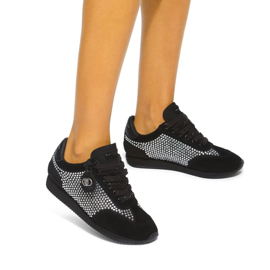 Kurt Geiger London Suede Fabric Chelsea Crystal Tag Sneakers - Image 5
