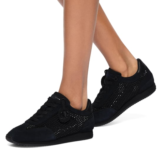 Kurt Geiger London Suede Fabric Chelsea Crystal Tag Dr Sneakers - Image 5