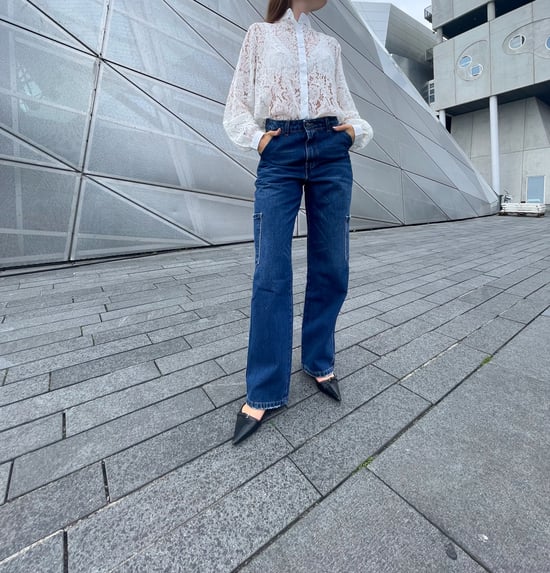 Rory Cargo Jeans in donkerblauw - Image 4