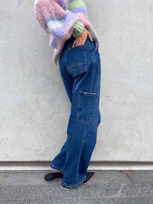 Rory Cargo Jeans in donkerblauw - Image 5