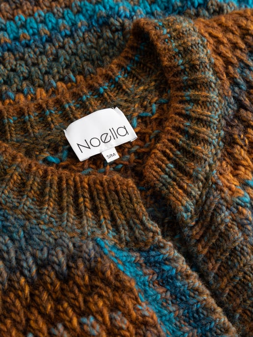 Gio Knit Cardigan in Turquoise - Image 3