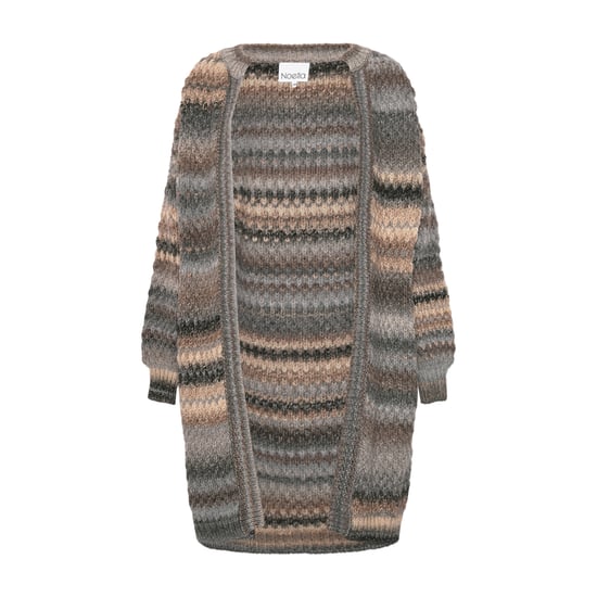 Gio gebreide cardigan in lichtgrijs - Image 1