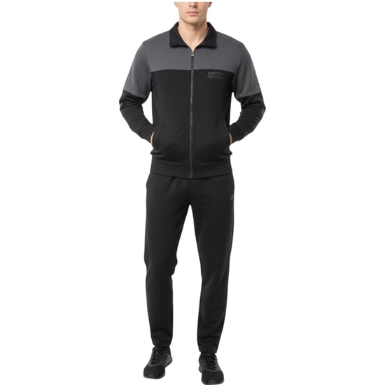 Lotto Mens Leisure Dual Tracksuit Black 218339-1CL - Image 1