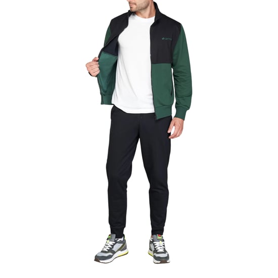 Lotto Triple V Men's Tracksuit 216887 8HK Green-Black - Image 3