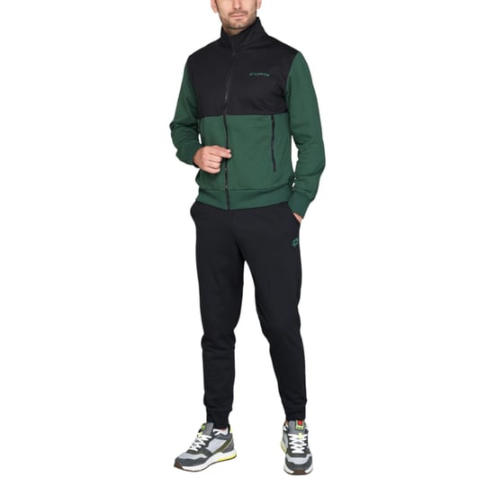 Lotto Triple V Men's Tracksuit 216887 8HK Green-Black - Image 4
