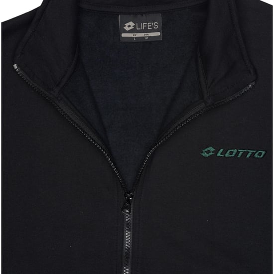 Lotto Triple V Men's Tracksuit 216887 8HK Green-Black - Image 6