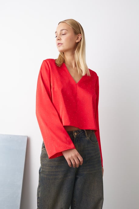 Serafinella Blus i Röd - Image 3