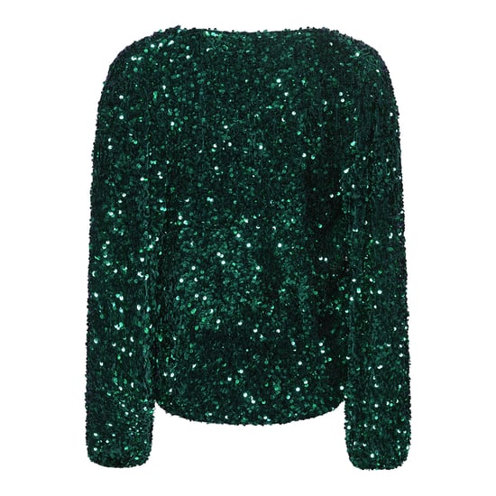 Teagan wikkelblouse in groen - Image 2
