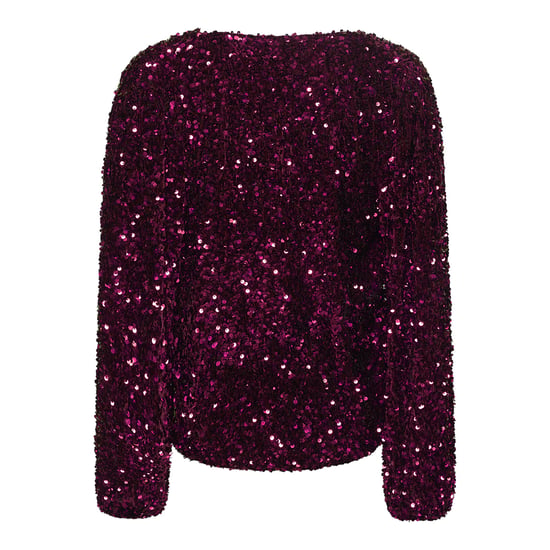 Teagan wikkelblouse in roze - Image 2