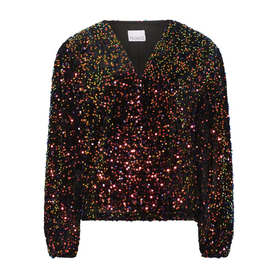 Teagan wikkelblouse in zwart - Image 1