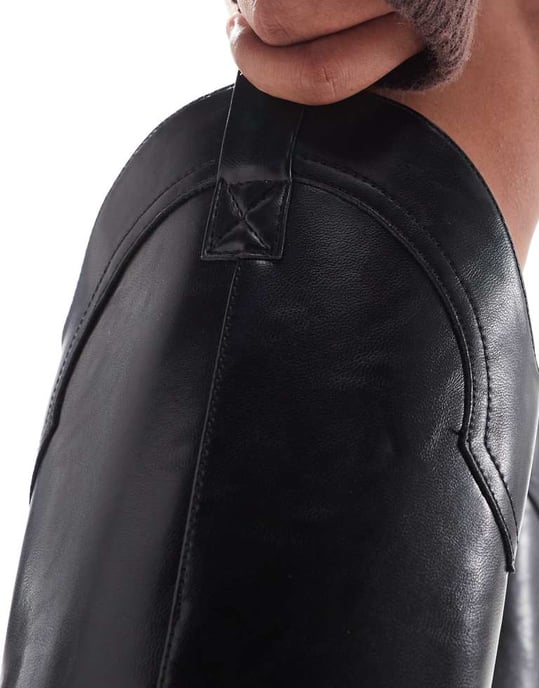 ASOS DESIGN – Claudia – Svarta westernstövlar med knähöga ben - Image 4
