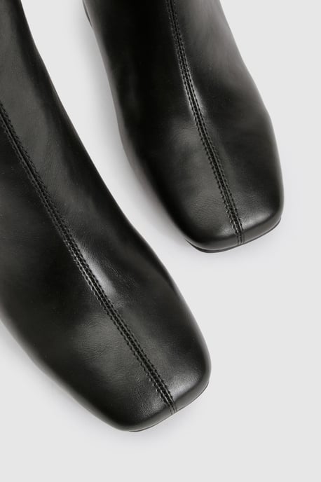 Flared Heel Knee High Boots - Image 5