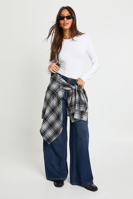 Basic Long Sleeve Crew Neck Bodysuit - Image 3