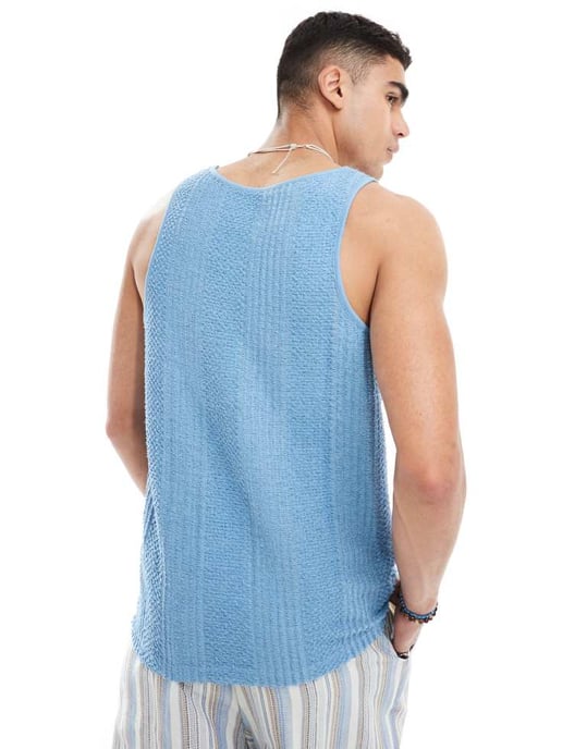 ASOS DESIGN väst i blått - Image 2
