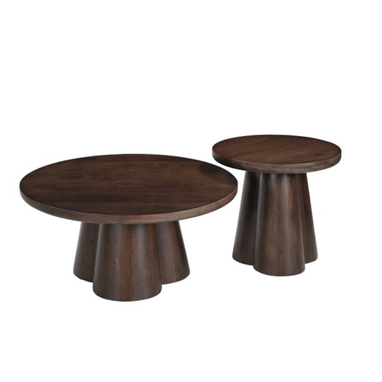 Brix salontafel clubs 50cm mangohout - Image 5