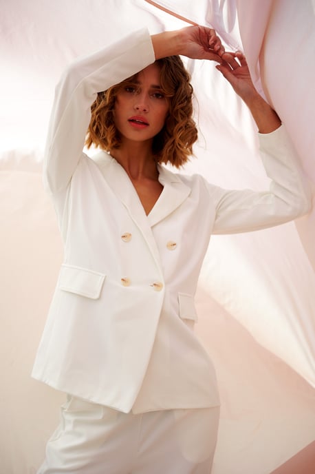 Forte Blazer in Offwhite - Image 3