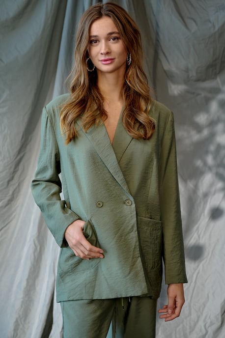 Paola Oversize Blazer in Legerstijl - Image 3