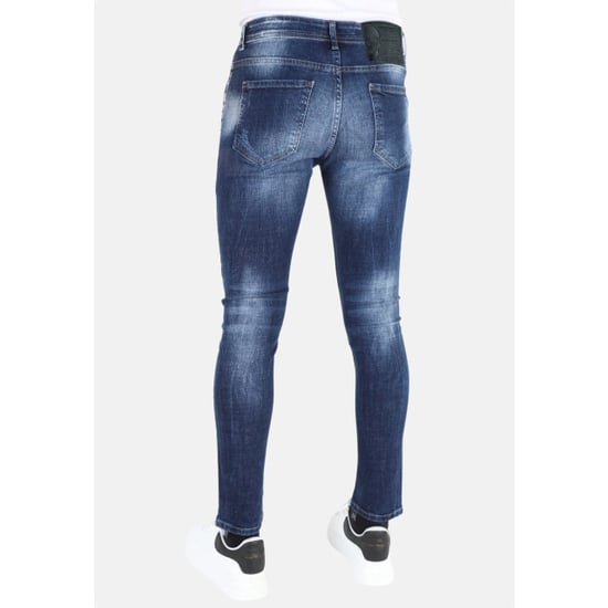 Mario Morato Paint splatter jeans slim fit met gaten mm116 - Image 5