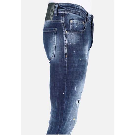 Mario Morato Paint splatter jeans slim fit met gaten mm116 - Image 6