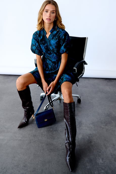 Kai Aya wikkeljurk in blauw - Image 3