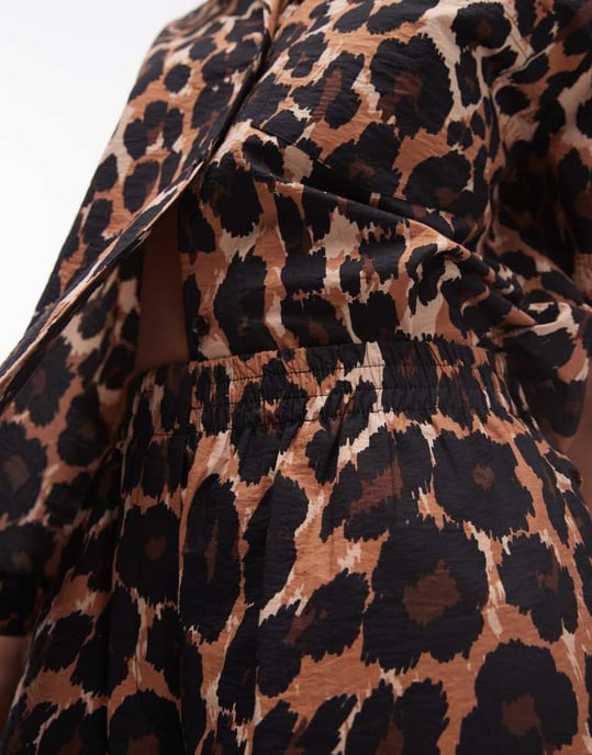 Topshop – Leopardmönstrade shorts i flera färger, del av set - Image 3