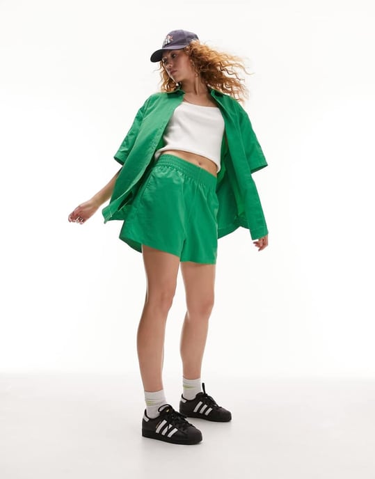 Topshop – Gröna boxershorts i nylon med pull-on-modell, del av set - Image 3