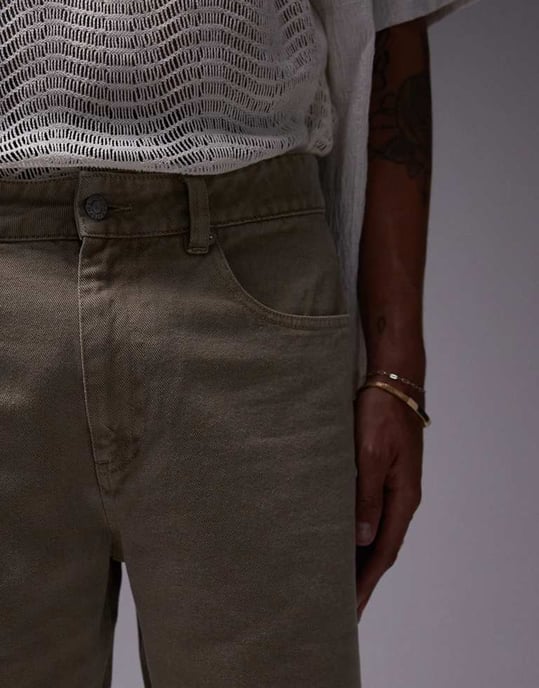 Topman – Avslappnade shorts i sten - Image 2