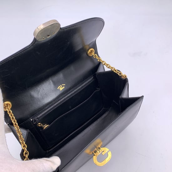 Gucci Vintage Leren Schoudertas - Image 4