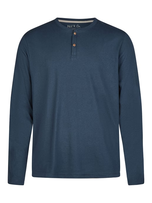 Phil & Co. Berlin Heren Pyjama Henley Pyjama, Pyjama Set, - Image 4